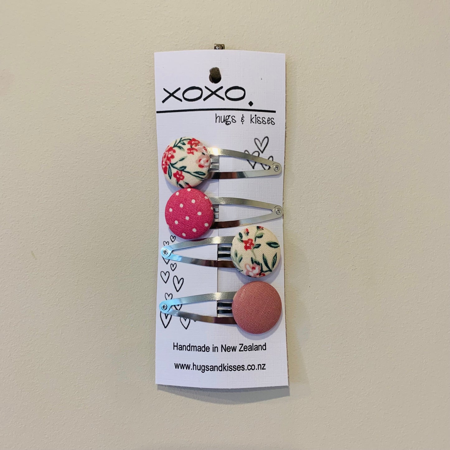 Button Hair Clips