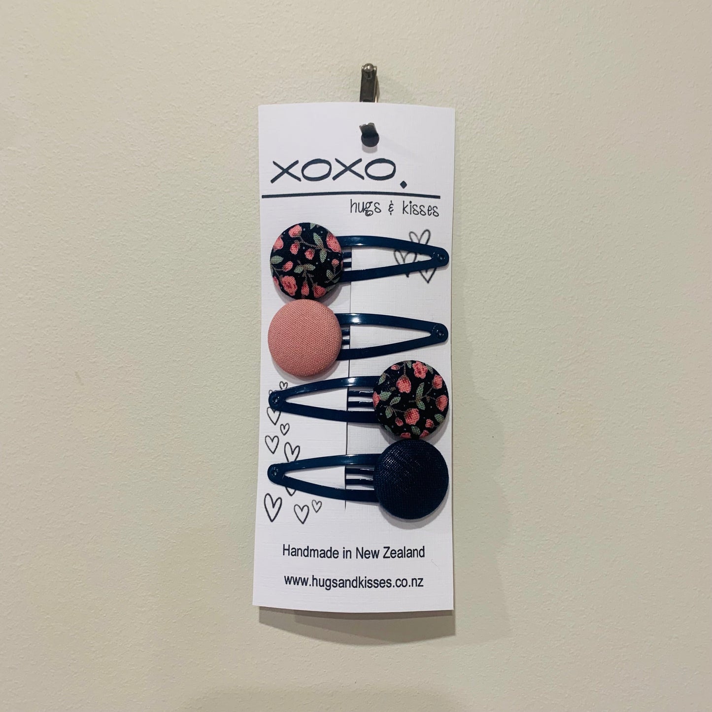Button Hair Clips