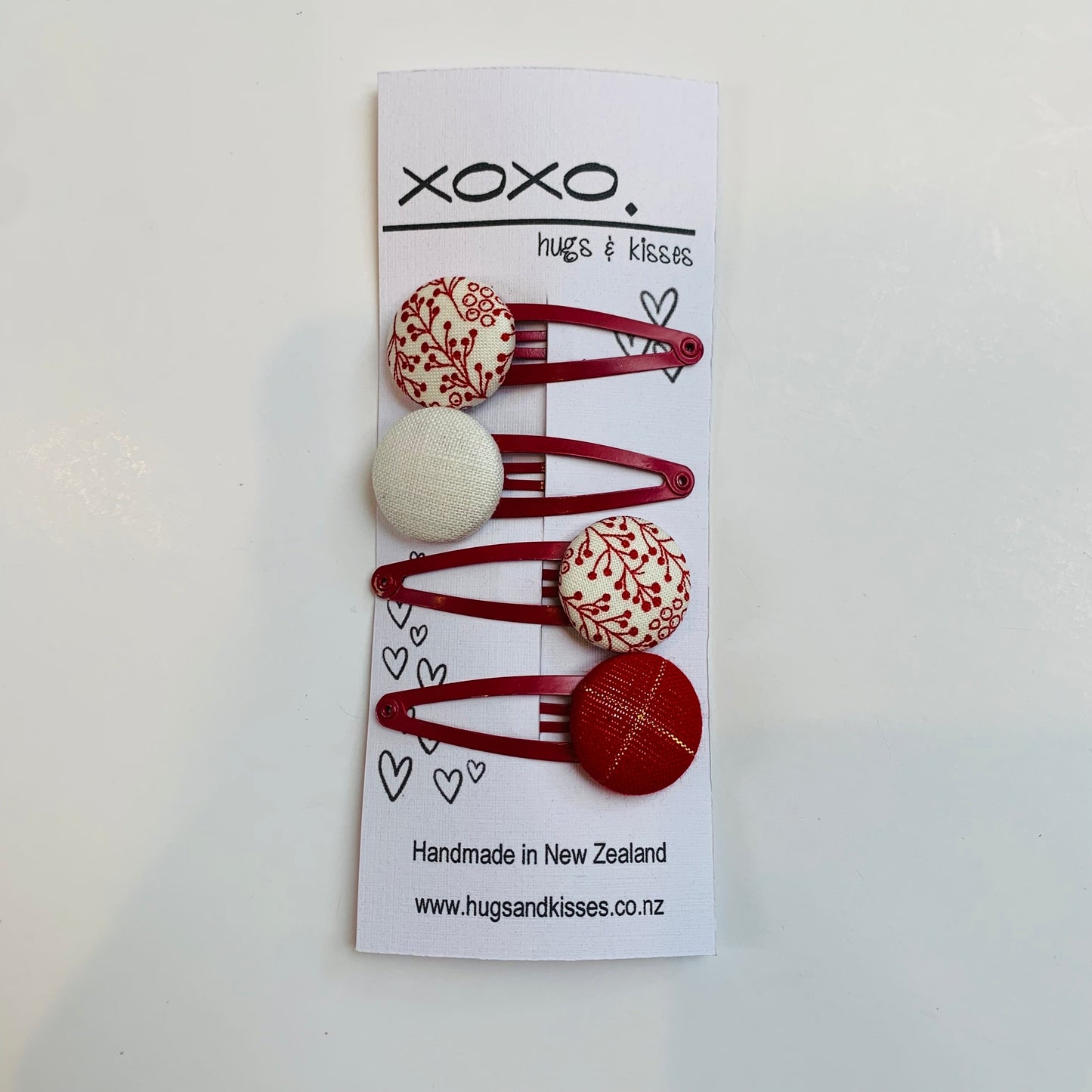 Button Hair Clips