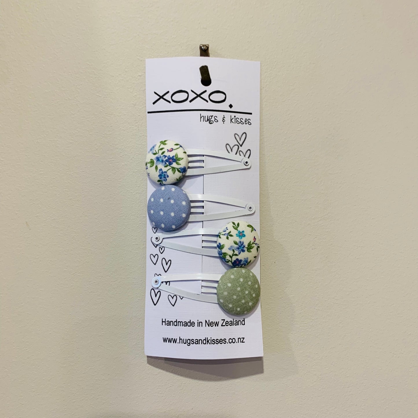 Button Hair Clips