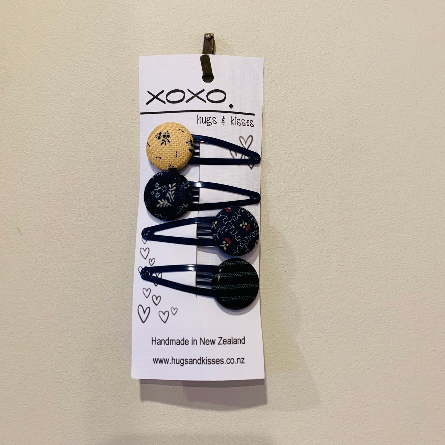 Button Hair Clips