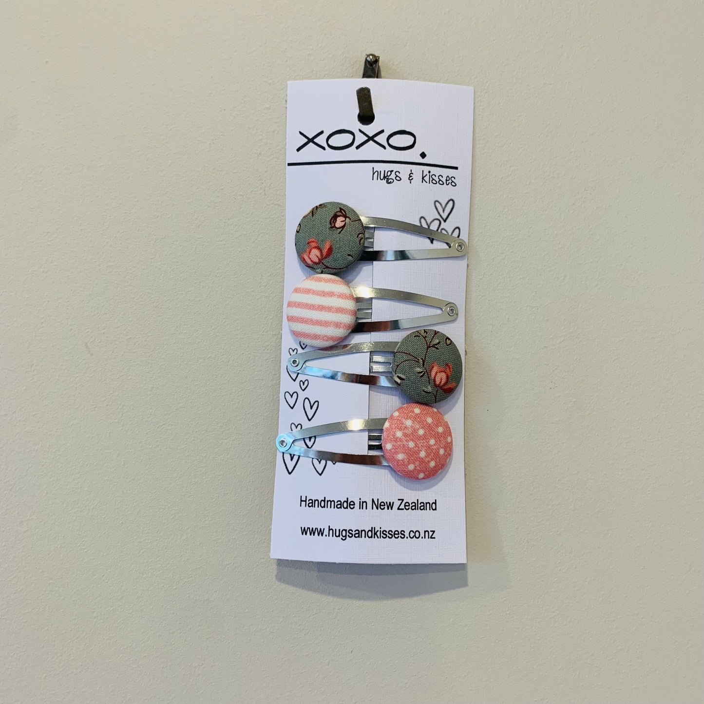Button Hair Clips