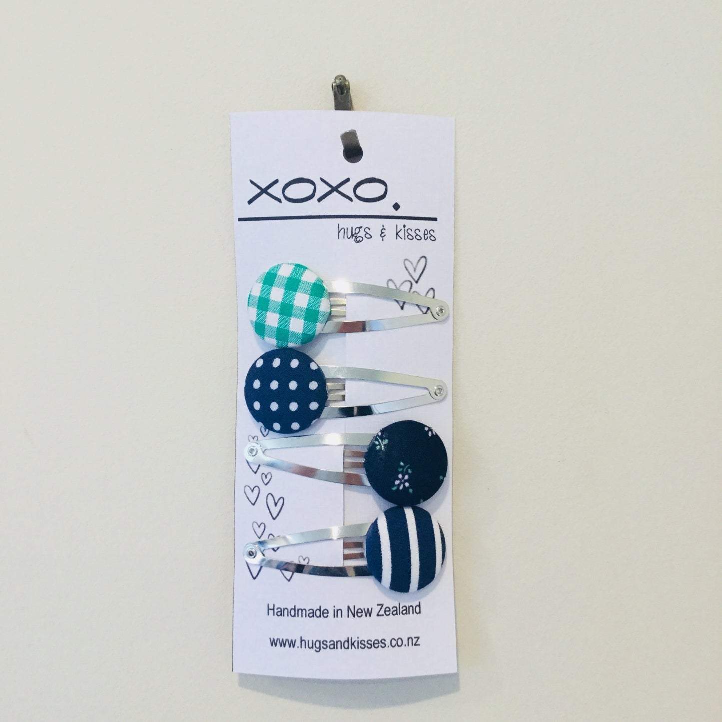 Button Hair Clips