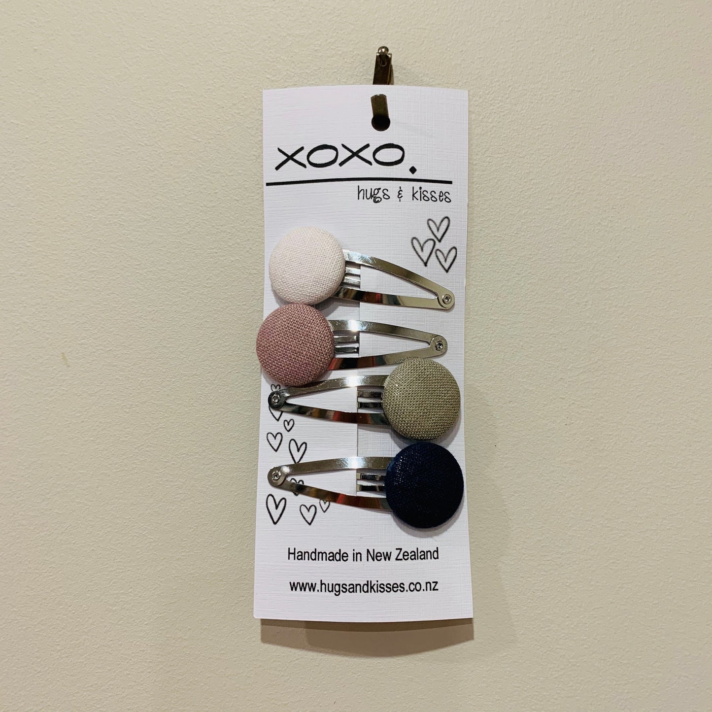 Button Hair Clips