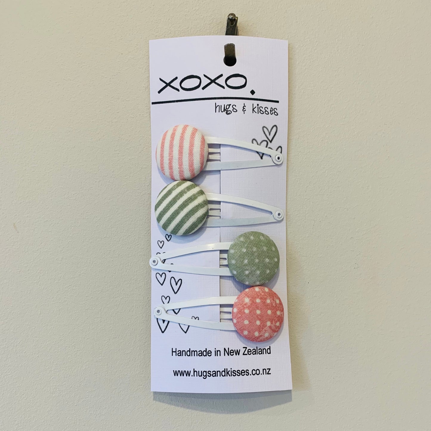 Button Hair Clips