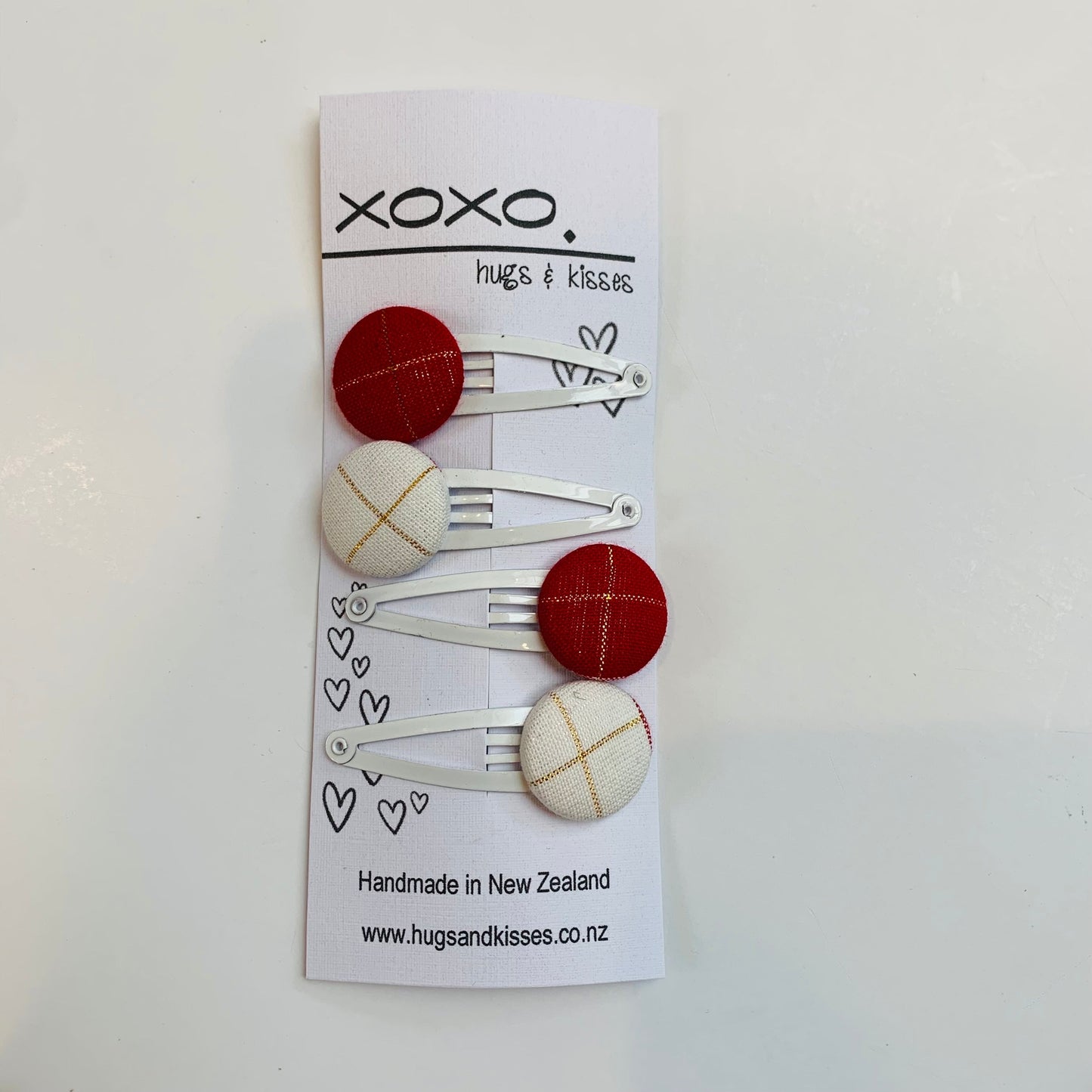 Button Hair Clips