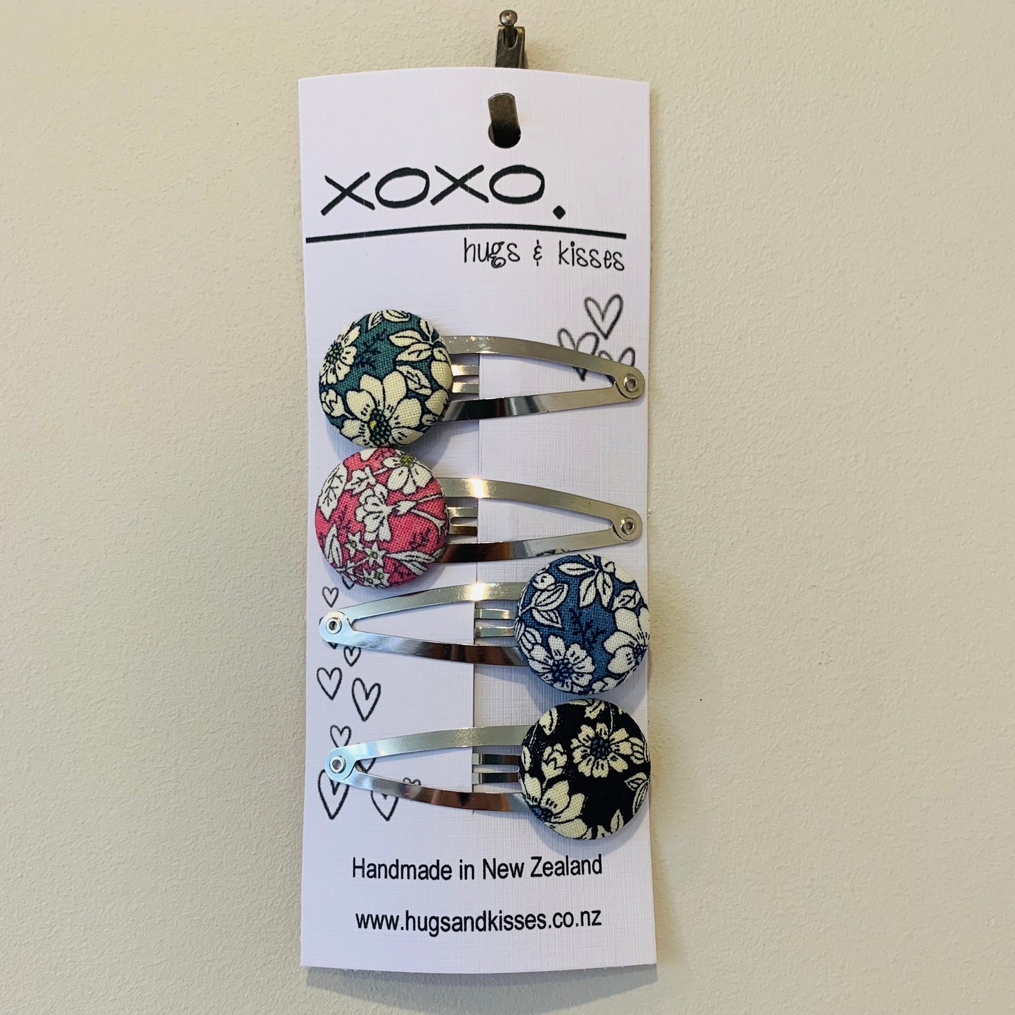 Button Hair Clips