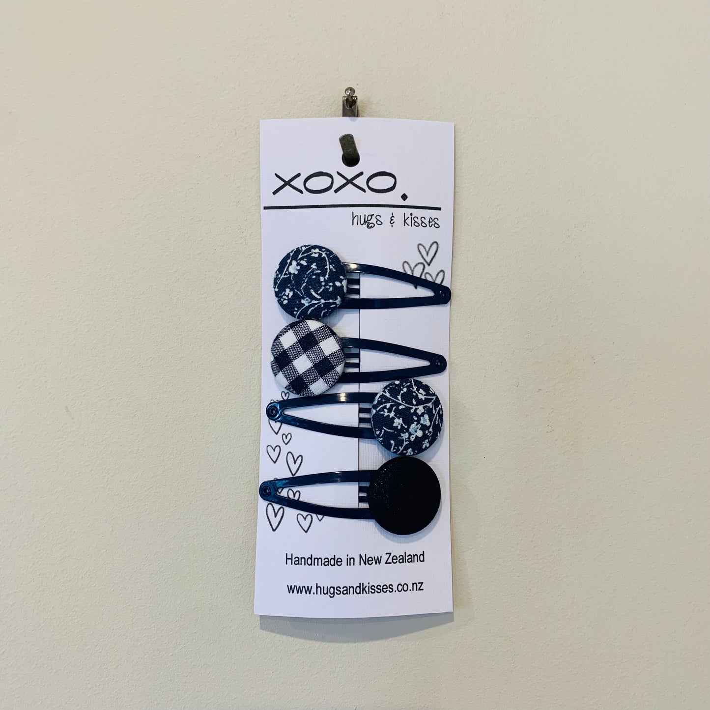 Button Hair Clips