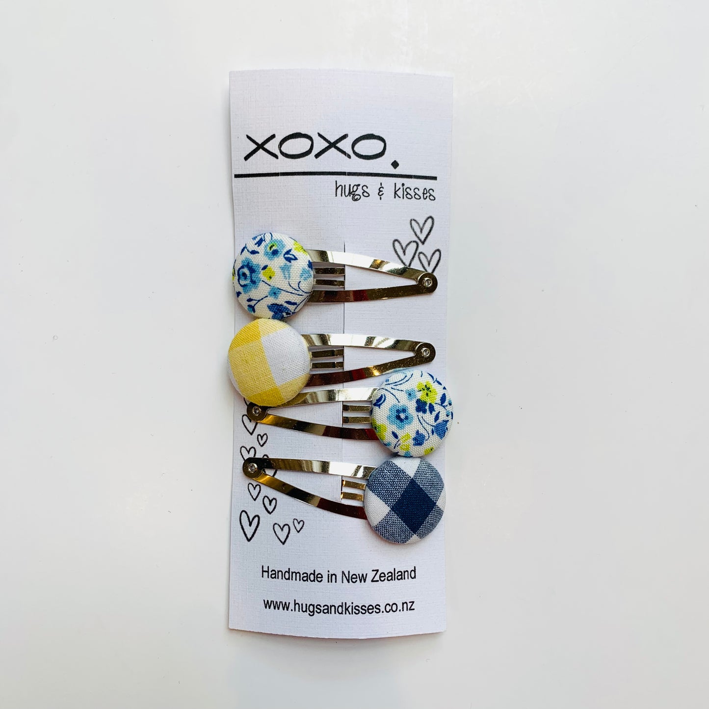 Button Hair Clips