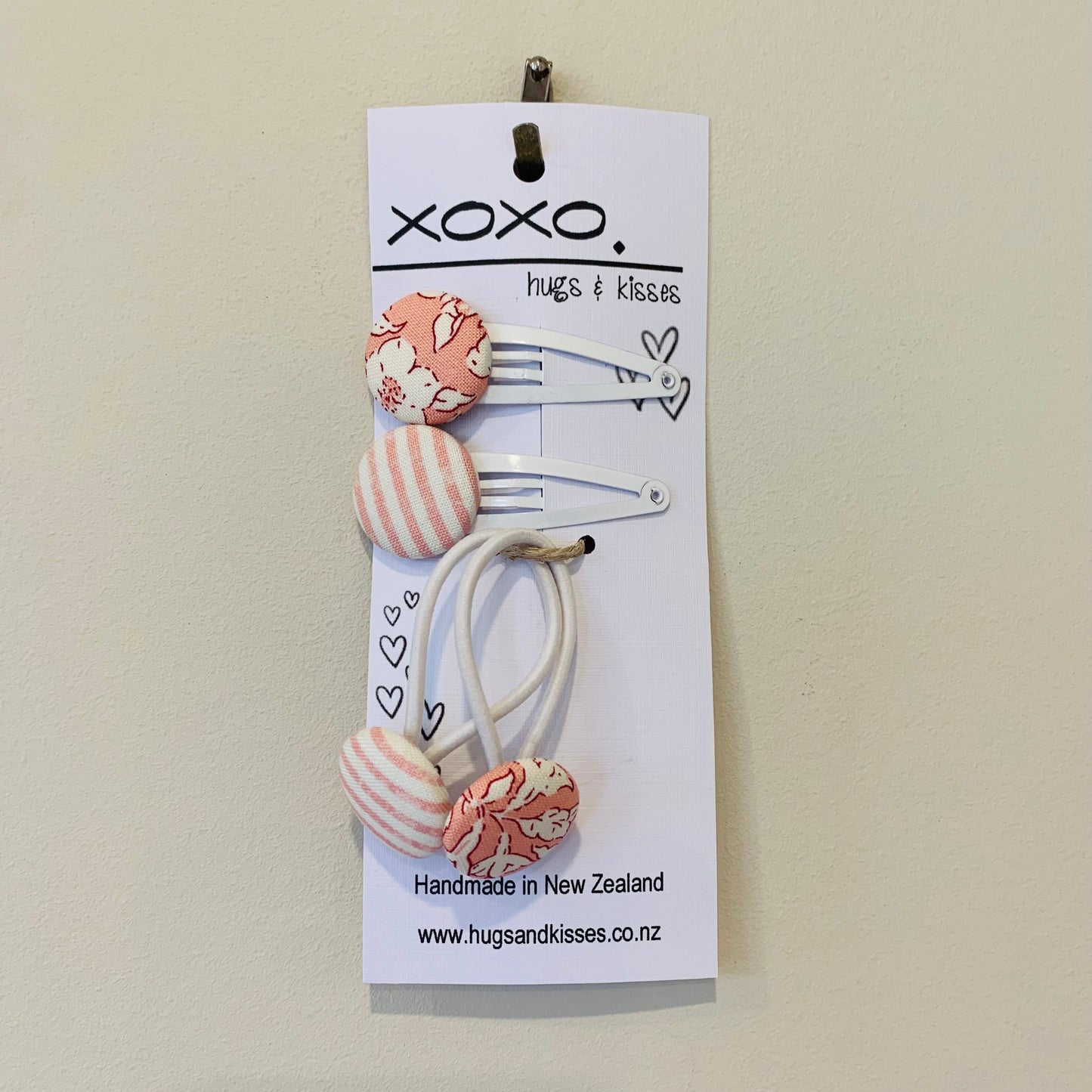 Button Hair Ties + Clips