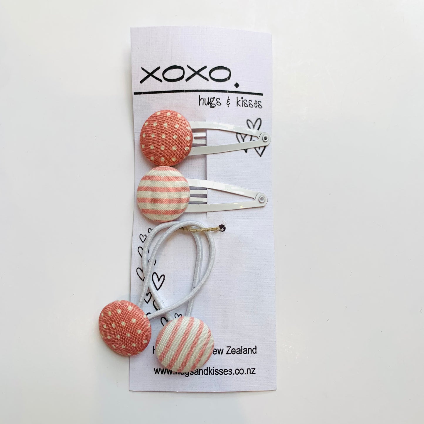 Button Hair Ties + Clips